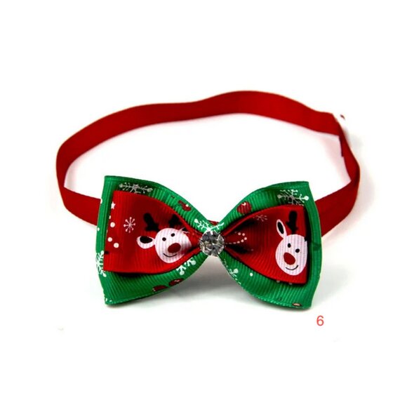 Christmas Pet Bow Tie - Picture 11 of 12